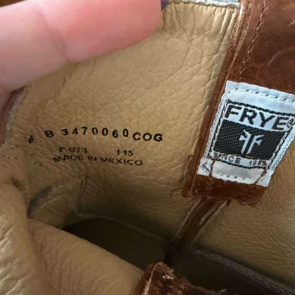 Frye Tan Leather Cowboy Boots - Picture 11 of 12